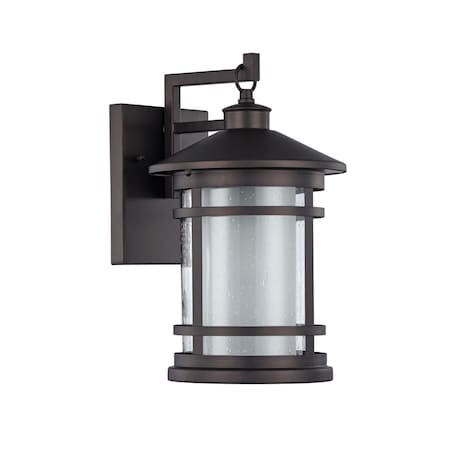 Supershine 14 in. Lighting Adesso Transitional 1 Light Rubbed Bronze Outdoor Wall Sconce - Oil Rubbed Bronze SU2542839